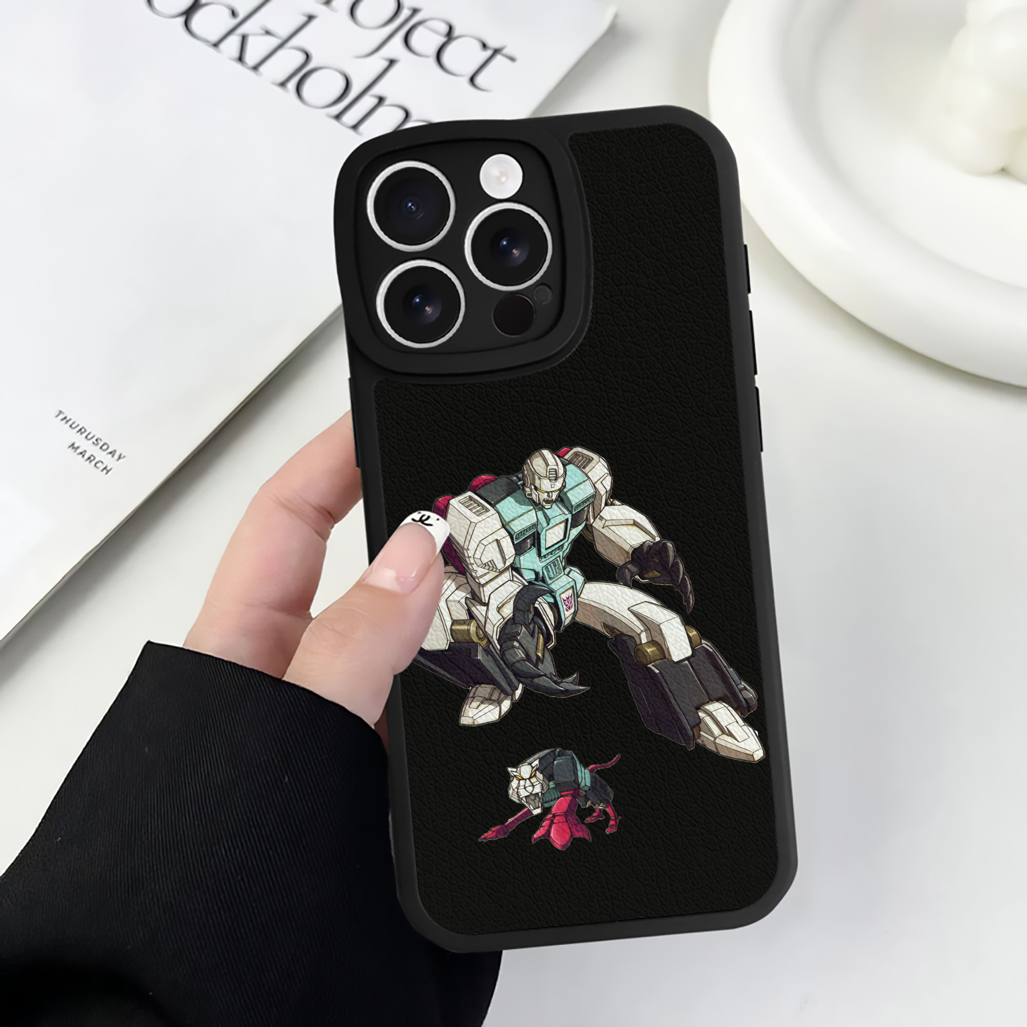 （画像用）  【iPhone 16シリーズ対応】シリコンスマホケース（レザー調） 材質：シリコン